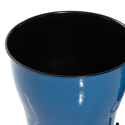 Deco 79 Metal Planter, Set of 2 9", 12"H, Blue