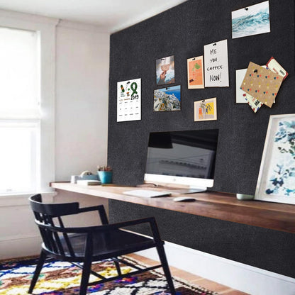 96"x48" Cork Board Roll with Linen Gray - 1/4" Thick 4'x8' Frameless Natural Corkboard for Walls Dartboard Pictures Photo Vision Prayer, ZHIDIAN Large Bulletin Board for Home Office School