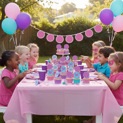 RoundFunny 48 Pcs Spider Cupcake Toppers Cake Decorations Spider Birthday Party Decoration Cupcake Dessert Rings Toppers for summer Party Gifts Classroom Prizes(Teal/Purple/Pink)
