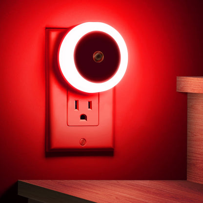 Briignite LED Baby Night Lights Plug into Wall [4Pack], Nightlight with Light Sensors for Kids Room, Bathroom Stair Lights, Hallway Light, Warm White