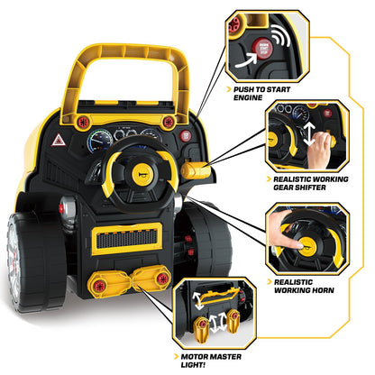 SpringFlower Toys Gifts for 3 4 5 6 7 8 Years Old Boys, Large Truck Engine, Mechanic Repair Set for Kids, Big Truck Builder Kit, Take Apart Motor Vehicle Play Car Service Station, for Kids