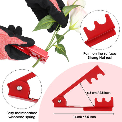 WILLBOND Gardening Gift Set for Women, Mother's Day Floral Arrangement Kit with Pruning Shears, Thorn Remover, Gloves and Floral Tape, Garden Tool Gift Kit for Mom, Wife, Garden Lovers(Pink)