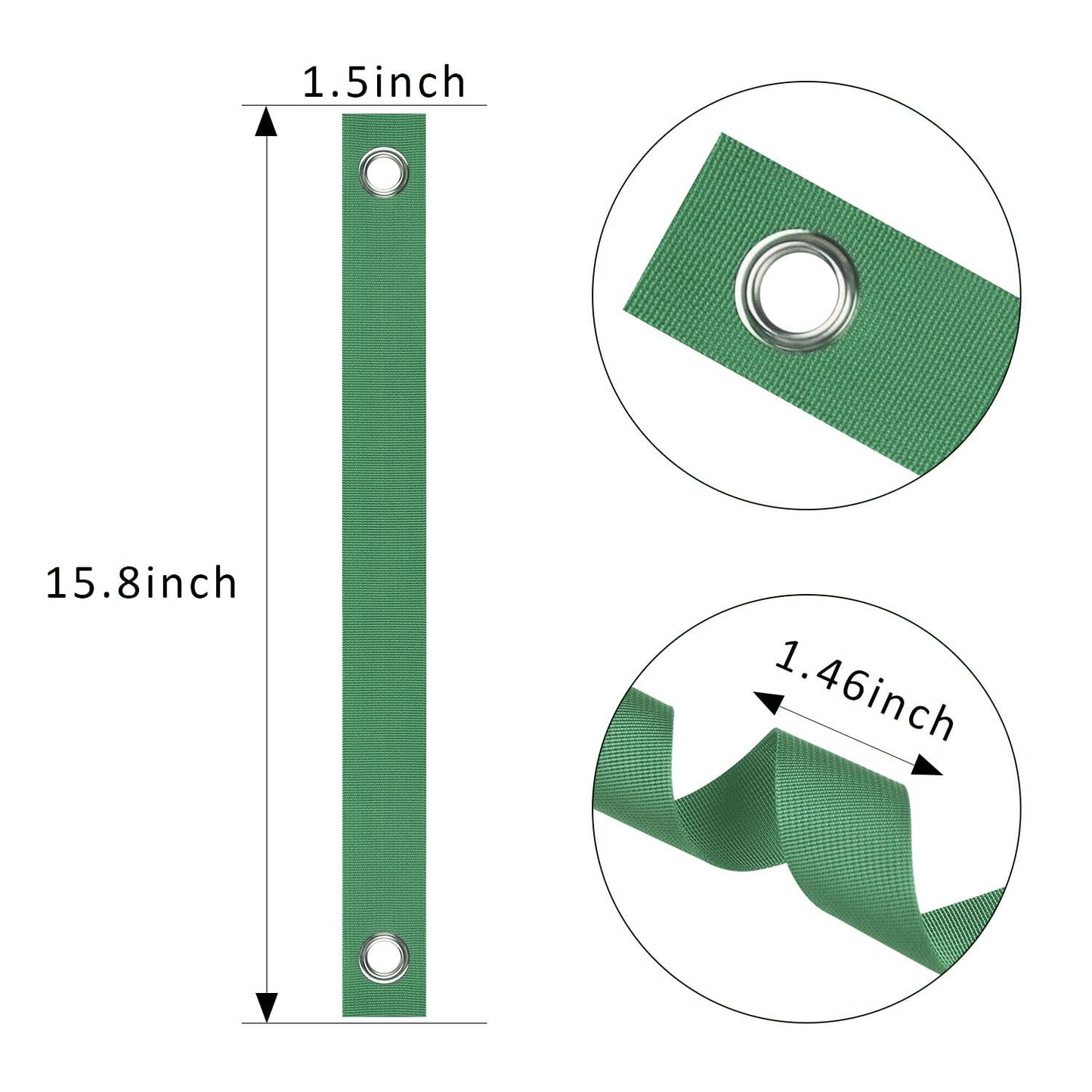 Tree Straps for Staking, 20 PCS Tree Support Straps for Newly Planted Saplings and Hurricane Protection, Tree Straightening Ties Green