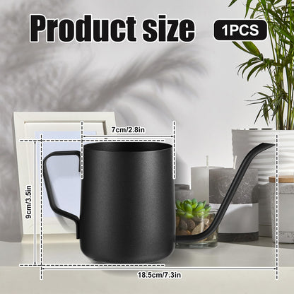 Plant Watering Can, 12 oz / 350 ml Stainless Steel Plant Watering Pot Small Watering Can with Long Spout for Indoor House Plants Flower Bonsai Outdoor Garden
