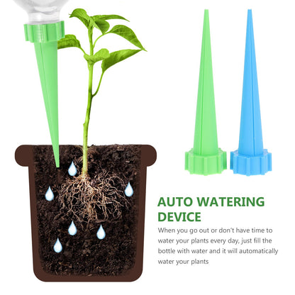 DOITOOL 16Pcs Plant Self Watering Planter Insert Spikes Stakes, Self Watering Spikes Auto Drippers Irrigation Devices, Automatic Waterer for Vacations Outdoor Indoor Potted