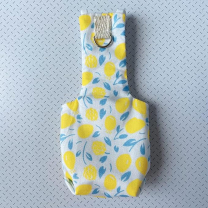 Bird Diaper Harness Flight Suit Clothes, Parrot Flight Suit with Leash, Bird Flying Clothes with Rope and Handle for Outdoor Activities Training (Yellow Without Leash,Large)