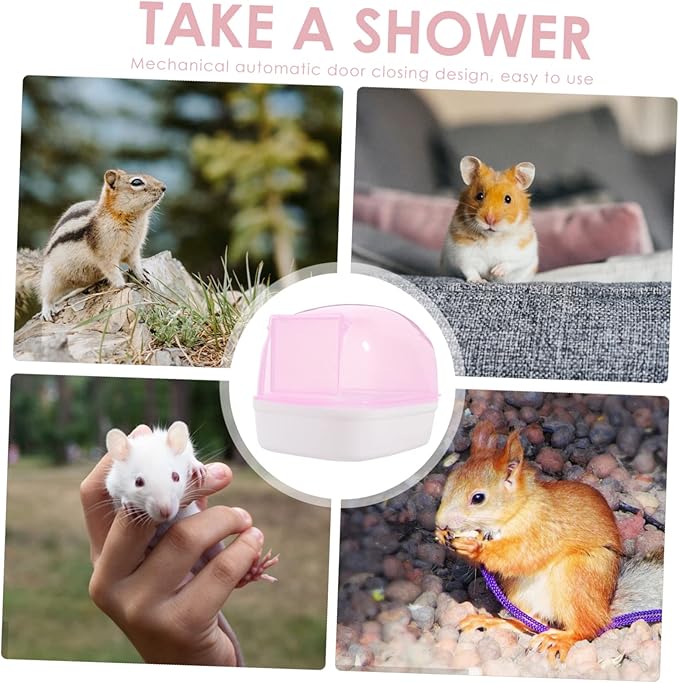 Toddmomy 2pcs Plastic Hamster Boxes Bathtub for Dust Bath Accessories for Cages Chinchilla Supply