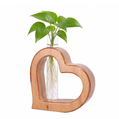 Chonsun Plant Propagation Stations Plant Terrariums Wall Hanging Planters Plants Stand Indoor with Glass Test Tube Planter Wall Decor Gifts for Women Mom
