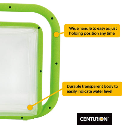 Centurion 1407 Foldable Clear Plastic Watering Can,1½ Gal with Rotating Nozzle, Long Stem Spout, Compact Ergonomic Design with Sprinkler & Pouring System Ideal for Indoor/Outdoor Lawn & Garden - Lime