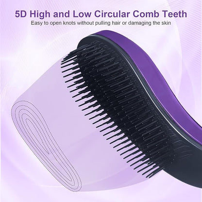 Small Dog Brush- Grooming Tool for Teddy, Yorkies, Maltese, Shih Tzu, Chihuahua - Puppy Hair Brush (Dark Purple)