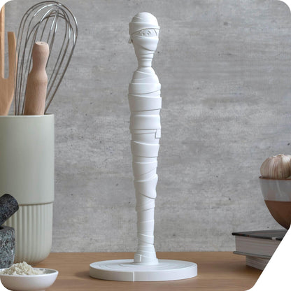 Peleg Design Tangled Joe - Fun Kitchen Gadget, Cute Paper Towel Holder with Mummy Design, Cool and Decorative Kitchen Roll Stand for Halloween & Everyday Use