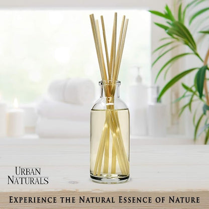 Urban Naturals Vetiver Home Fragrance Reed Diffuser Set | MAN CAVE: Vetiver, Oud, Warm Amber & Frankincense. an Elegant, Masculine Fragrance that Smells Like a Men's Cologne!