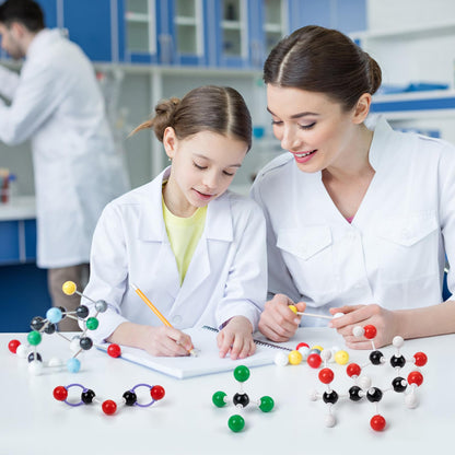 HFKPJRT Molecular Model Kit, 208 Pcs Molecular Model Kit Organic Chemistry, Atom Element Model Kits for Lessons in Chemistry, Gift for Teachers and Students to Raising Space Imagination 2 Set