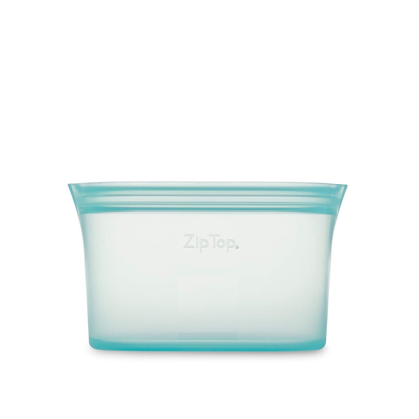 Zip Top Reusable Food Storage Bags | Medium Dish [Frost] | Silicone Meal Prep Container | Microwave, Dishwasher and Freezer Safe | Made in the USA