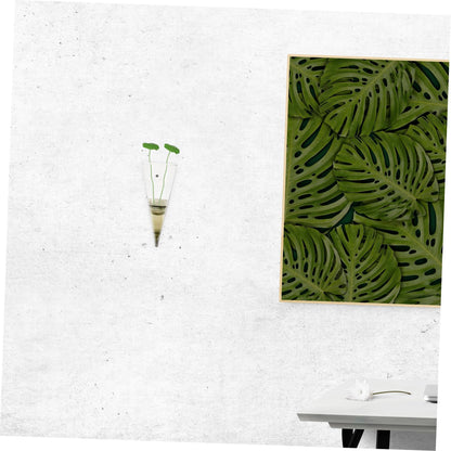 Toyvian Transparent Glass Wall Hanging Hydroponic Planter for Indoor Plants Terrarium Vase for Decor Easy to Maintain Wall Mounted Flower Holder