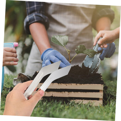 MOBUTOFU Convenient Transplanting Tongs for Gardening Stainless Steel Seedling Transplanting Tool Practical Plants Remove Tong for Skill Levels