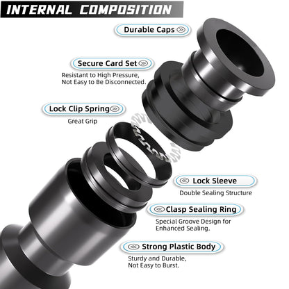 30 Pack Quick Connect 1/4" Drip Irrigation Tee Connectors, Universal Tee Fitting for 1/4 Inch Irrigation Tubing, Leak Free Fittings for Sprinkler or Drip Irrigation System