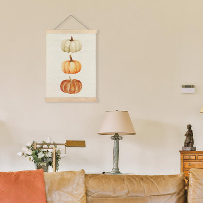 LUVADIAN Fall Pumpkin Decor, Fall Wall Decor Poster Hanger Frame, Autumn Wall Art Posters, Falls Decorations for Home, Farmhouse Autumn Decorations Posters, 12x16 Inches
