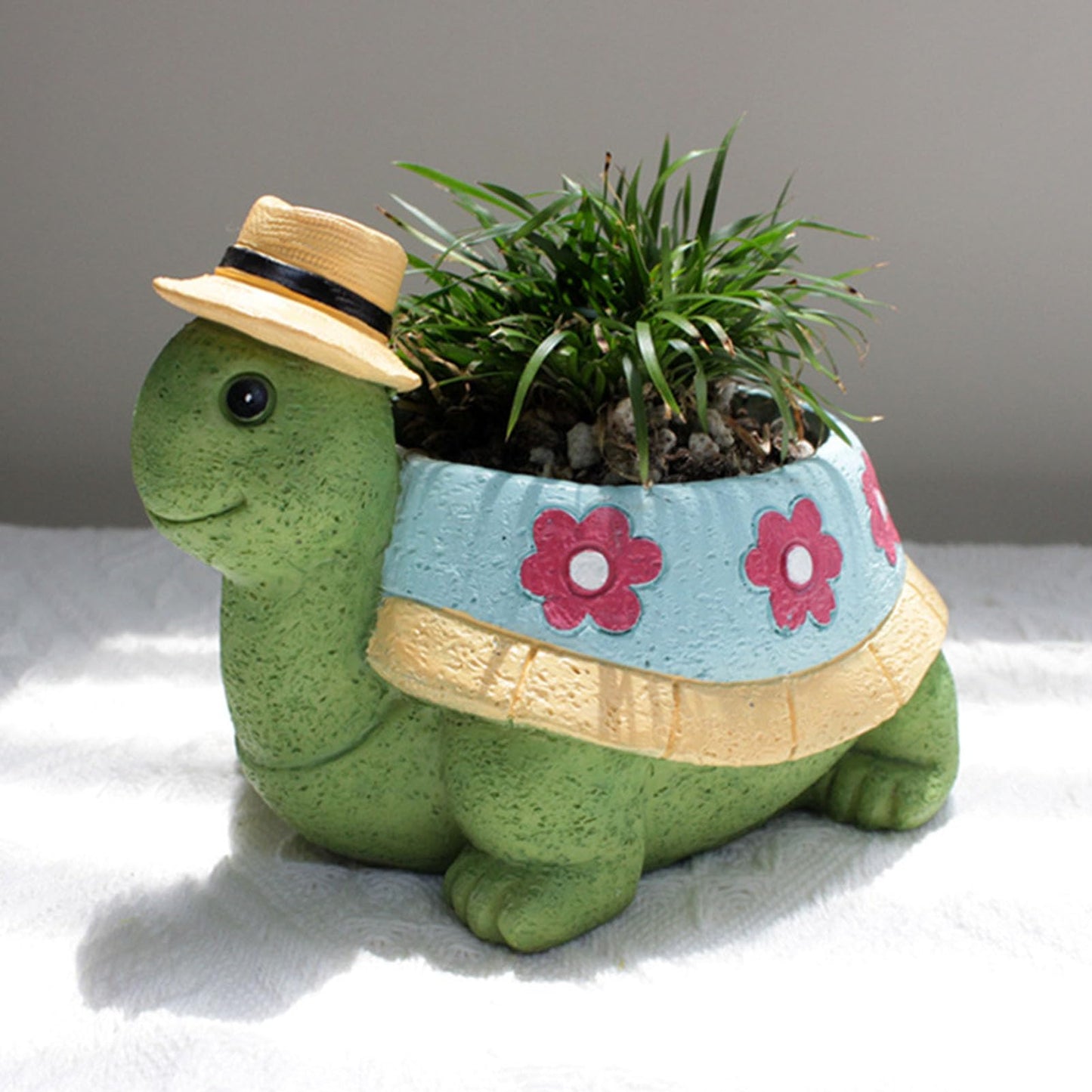 Sunicon Turtle Planter, Turtle Succulent Pot Planters Flower Garden Cute Pots Home Office Desk Garden Decor Plant Lovers Gifts for Outdoor Patio Garden Decor