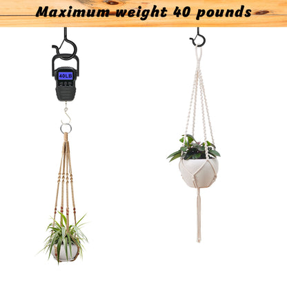 Ansxiy 20 PCS 3 inches Q-Hanger Hooks with Safety Buckle, Screw Hooks for Outdoor String Lights, Ceiling Hooks for Hanging Plants, Black