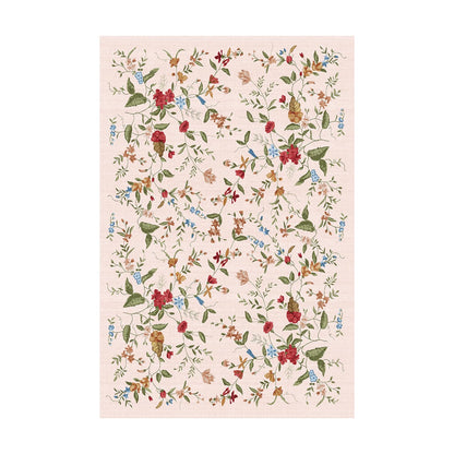 Triohero Bedroom Rug 4x6 Washable Non Slip Area Rug Bohemian Carpet Stain Resistant Spillproof Polyester Floral Area Rug Foldable Pet & Kid Friendly 4x6 Rug for Living Room, Bedroom, Kitchen
