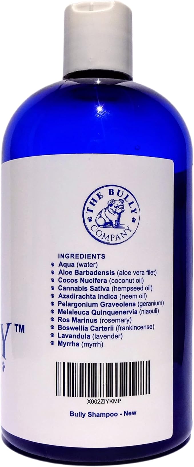 Bully Shampoo - Bulldog Dog Shampoo All Natural Organic Formula Refreshing Botanical Scent. Specifically for Bulldog Breeds and Itchy Skin. Leaves Skin and Coat, Soft, Shiny, Clean and Healthy!