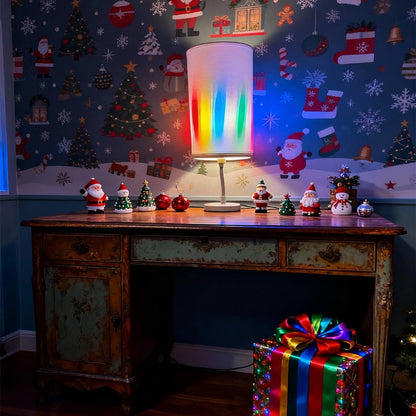 POXIN G95 Glass LED Light Bulb,E26 Base Warm Light 2700K 6 Watts LED Light Bulbs,Rainbow Sunflower Tiffany Lamp for Bedside Living Room Dormitory Dining Room Decorate Gift