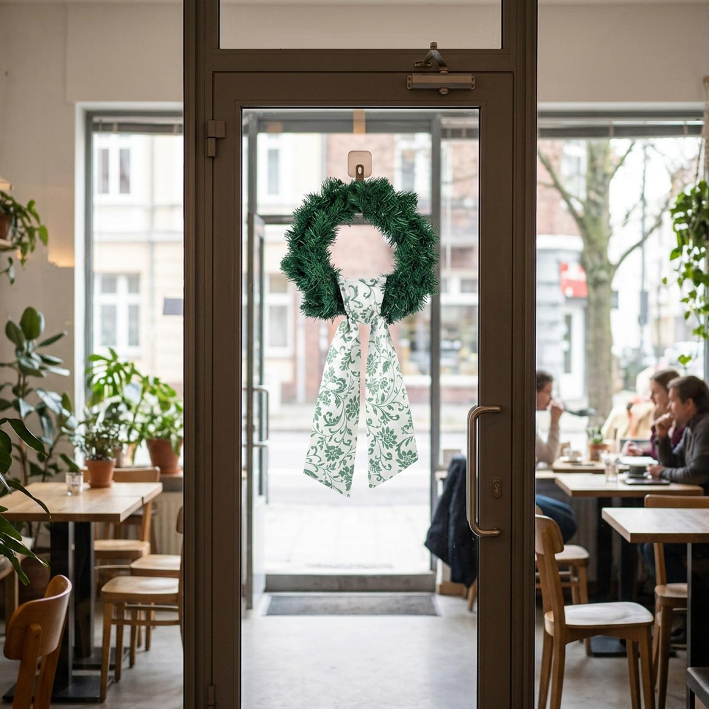 Wreath Sash for Front Door, Set of 2 Door Hangers, Decorative Home Accents for Seasonal Display, Crafted from Durable Materials for Long-Lasting Use