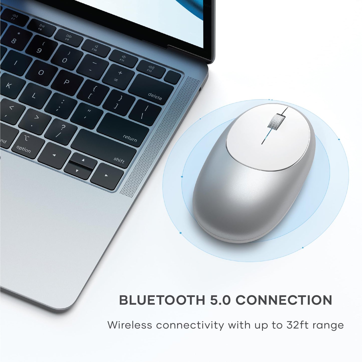 Satechi M1 Wireless Bluetooth Mouse, USB-C Rechargeable, Compact & Portable, for MacBook Air/Pro M4, iPad Air/Pro M4/M3, iPad mini, Mac mini, iMac & Windows - Space Gray