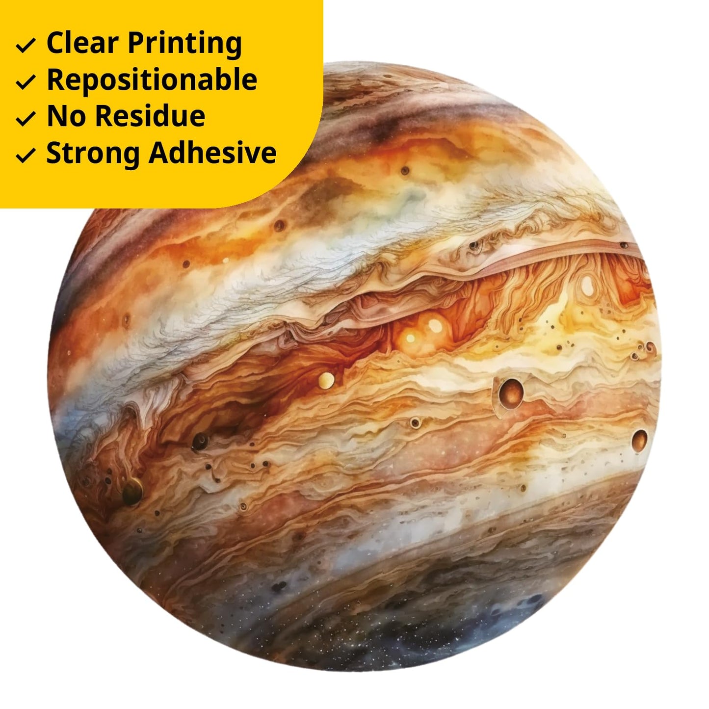 DECOWALL DS12-8077 Solar System Wall Stickers for Kids Room Décor Space Wall Decals for Bedroom Educational Removable Art Murals Decorations Living Ceiling Galaxy Planets Boys Stars