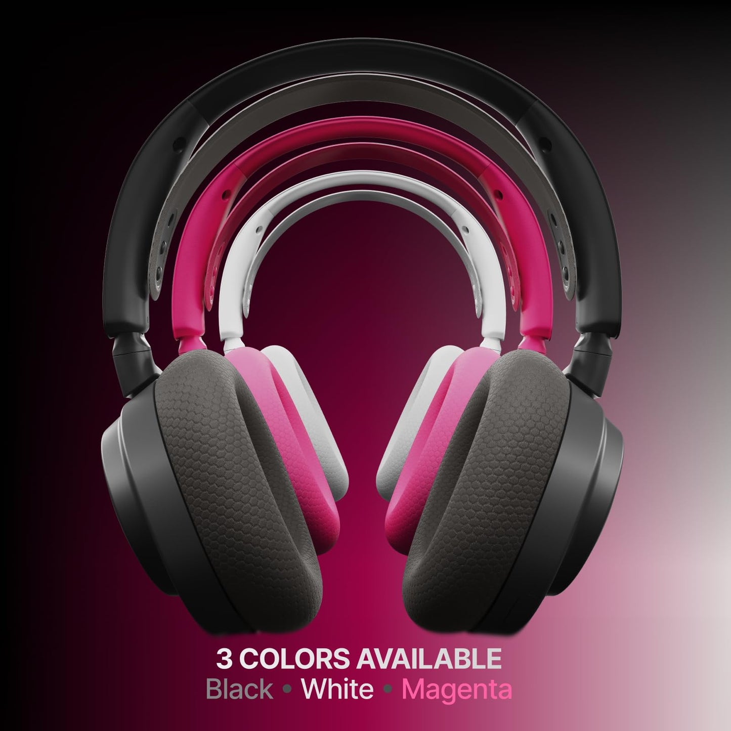 SteelSeries Arctis Nova 7X Wireless Gen 2 Gaming Headset - Real-Time App Control, 50+ HR Play, Neodymium Drivers, Mix 2.4GHz/Bluetooth, Xbox, PC, PS5/PS4, Switch 1/2, Mobile - White