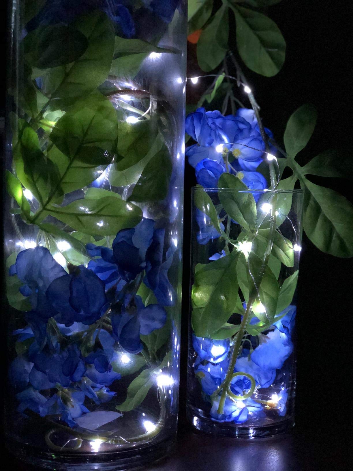 Floral Supply Online - 5" Wide x 8" Tall Cylinder Glass Vase for Weddings, Events, Decorating, Arrangements, Flowers, Office, or Home Decor