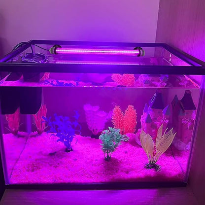 Submersible Fish Tank Light: Underwater Aquarium Light with Remote and Suction for Home Fish Keeper -Full Spectrum Aquarium Tank Light with Colors Change for 19.6In Saltwater Freshwater Tank