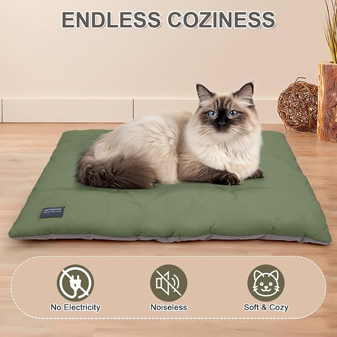 100% Cotton Cat Bed Mat,Warming Cat pad, Pet Warm Pad for Cats, Mat for Dog and Cats Indoor Bed Couch Sofa Floors,Water Resistant Warm Mattress Avaliable on Both Sides