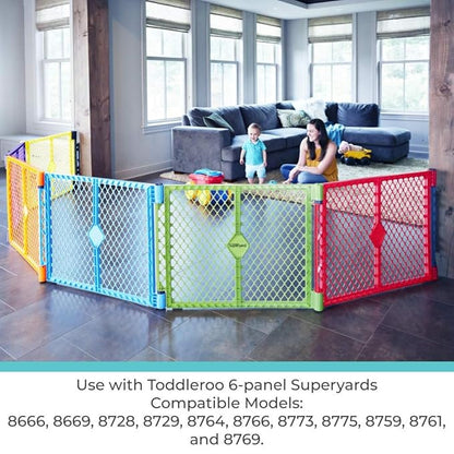 Toddleroo by North States - Superyard Wall Mount Kit: Play Yard Wall Mount Kit Compatible with Superyard or Colorplay Play Pens - Made in USA - Gray