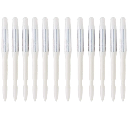 IPPINKA Sustee Aquameter, White, Small, Bundle of 12, Soil Moisture Meter for Potted Plants - Plant Water Sensor (Refillable Style)