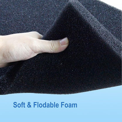 AQUANEAT 2 Pack Aquarium Bio Sponge Filter Media Pad Cut-to-Size Open Cell Foam Sheet for Fish Tank Sump (36" x 12" x 1")