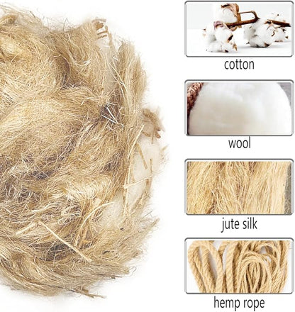 Natural Mixing Bird Nesting Materials,4 Kinds of Material Professional Ratio Matching Nesting Material Pads for Bird,Bird Nesting Material for Budgie,Parrot,Finche,Canaries,Other Birds（1.4oz/40g）