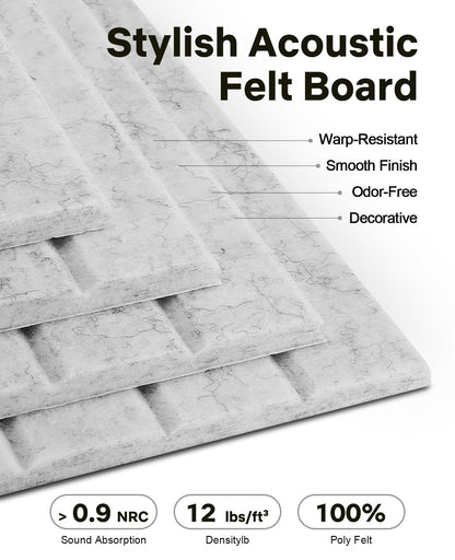 48" x 36" Large Cork Bulletin Board Tiles, Peel and Stick Felt Wall Panels for Vision, Message Center, Picture and Prayer Board for Office, Dorm, Room and Desk Decor(Gray)