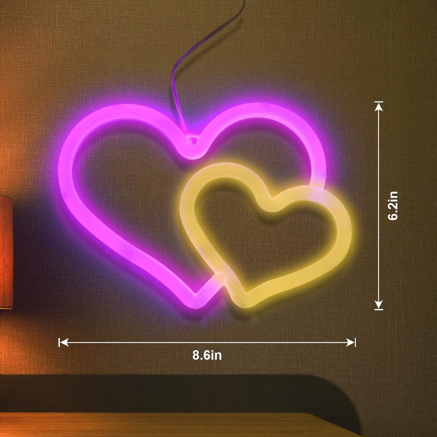 BRIGHTDECK 3 Pcs Butterfly Neon Signs, Neon Light for Bedroom, USB or 3-AA Battery Powered LED Wall Décor for Valentines Day Birthday Gift, Wedding, Party, Home Decor (Pink, Purple, Warm white)