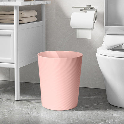 YIDUOZHH Small Trash Can - Plastic Waste basketbin for Office,Home,Bathroom,Kitchen - 1.8 Gallon - Pink