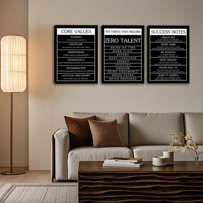 3 Panel Print Canvas Wall Art Motivational Office Wall Decor Painting Inspirational Posters Modern Inspiring Artwork for Home Living Room Bedroom Wall Decor Office Wall Art Ready to Hang - 36"Wx 16"H