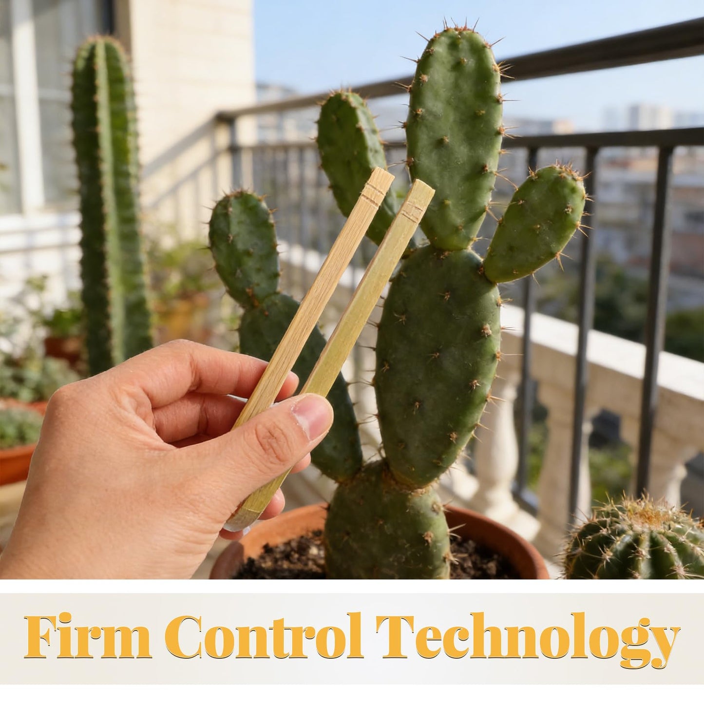 KONTONTY 20pcs Cactus Planting Tong, Potting Tools for Indoor Plants, Non-Slip Garden Tweezers for Safe Cactus and Succulent Transplant