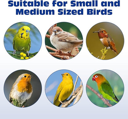 Tfwadmx Wooden Bird House for Outside Hanging Birdhouse Clearance Nests Box Garden Patio DIY Decorative for Wren Swallow Sparrow Hummingbird Finch Throstle (L)