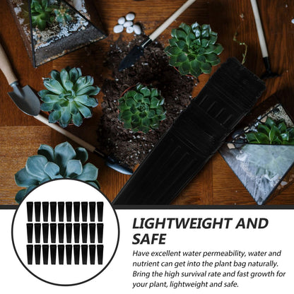 Alasum Durable Seedling Nursery Grow Bags 11.81X3.93X3.93In - Breathable Planting Pouches for Vegetables Flowers and Saplings - Lightweight Garden Grow Bags with High Water Permeability for Indoor Out