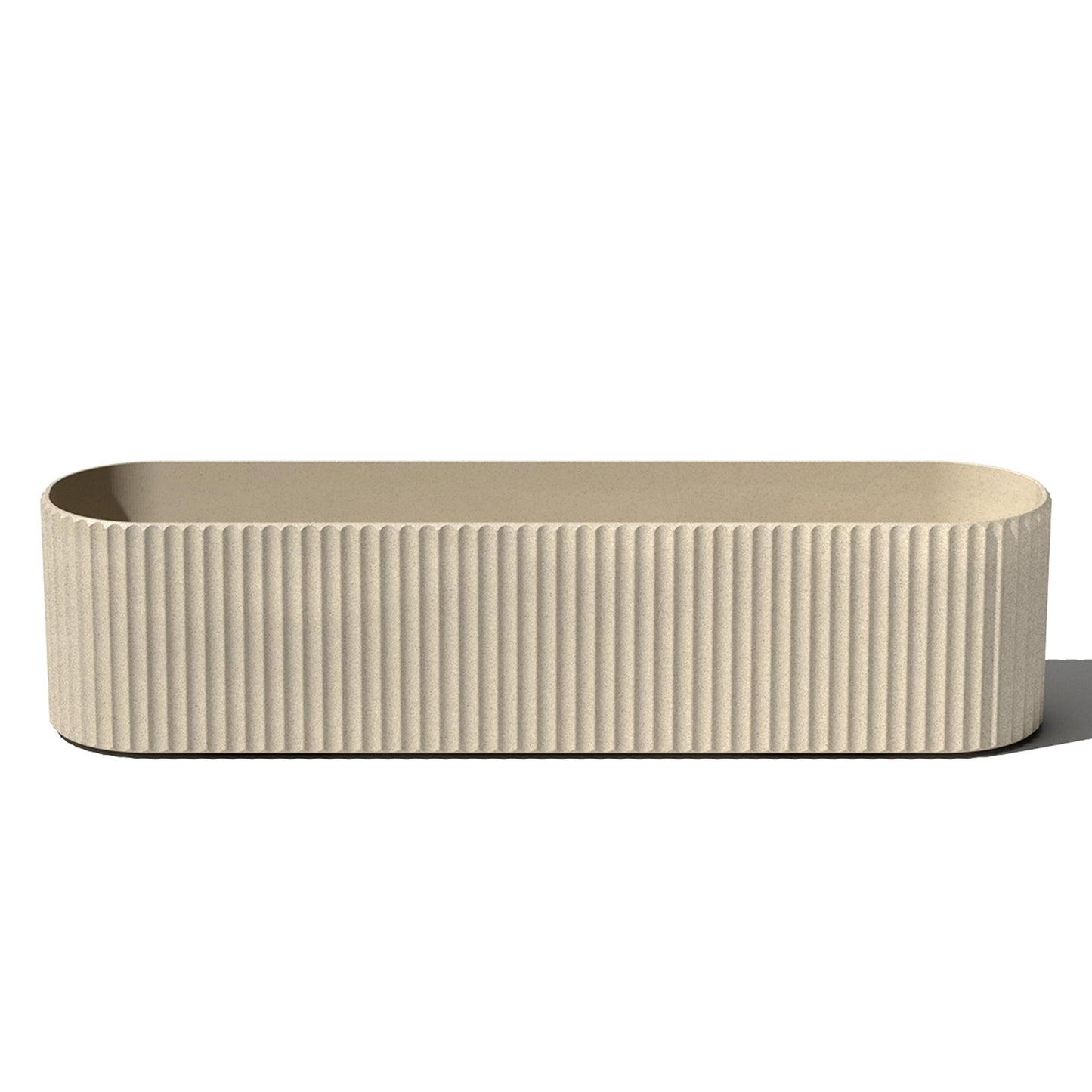 Veradek Demi Series Window Box Planter - Long Planter Box for Windowsill/Balcony | Durable Plastic-Stone Composite Material | Modern Décor for Flowers/Herbs