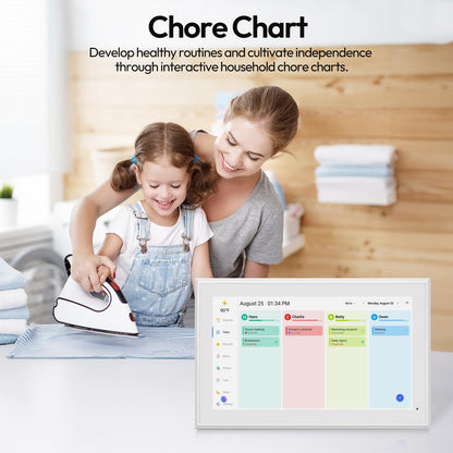 BOCT 21.5'' Digital Calendar Wall - 64GB Memory Touch Screen Chore Chart Smart Calendar, Digital Planner, Auto-Sync, APP Control, Interactive Family Schedules, Gift for Mother