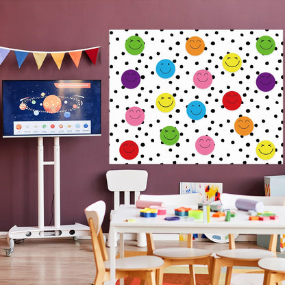 Qyeahkj Black Dot Bulletin Board Paper Roll Black Polka Dot Bulletin Board Background Paper Fade Resistant Classroom Decoration Poster Art Craft Home Wall Education Decor Supplies 17.7in x 20ft