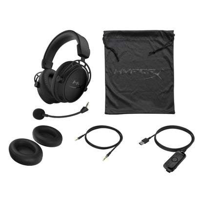 HyperX Cloud Alpha S - PC Gaming Headset, 7.1 Surround Sound, Adjustable Bass, Dual Chamber Drivers, Chat Mixer, Breathable Leatherette, Memory Foam, and Noise Cancelling Microphone – Blackout