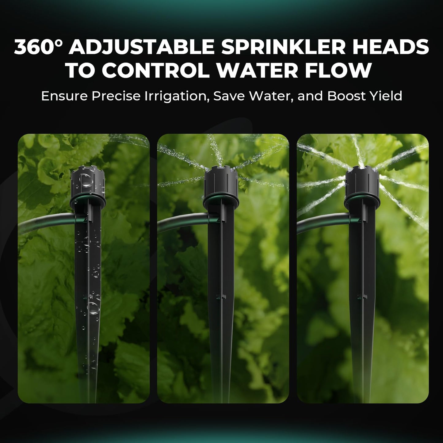MARS HYDRO Auto Drip Irrigation Kits with 13 Gallon Foldable Bucket, 24W Upgraded Water Pump, 8 Drip Emitters, Garden Watering System for Grow Tent Indoor, Lawn, Greenhouse, Yard
